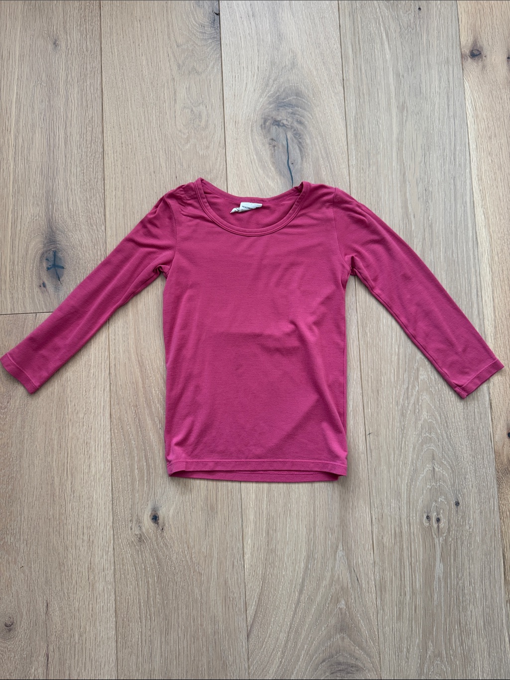 Uniqlo Kids Long Sleeve Heattech Long Sleeve In Raspberry Pink